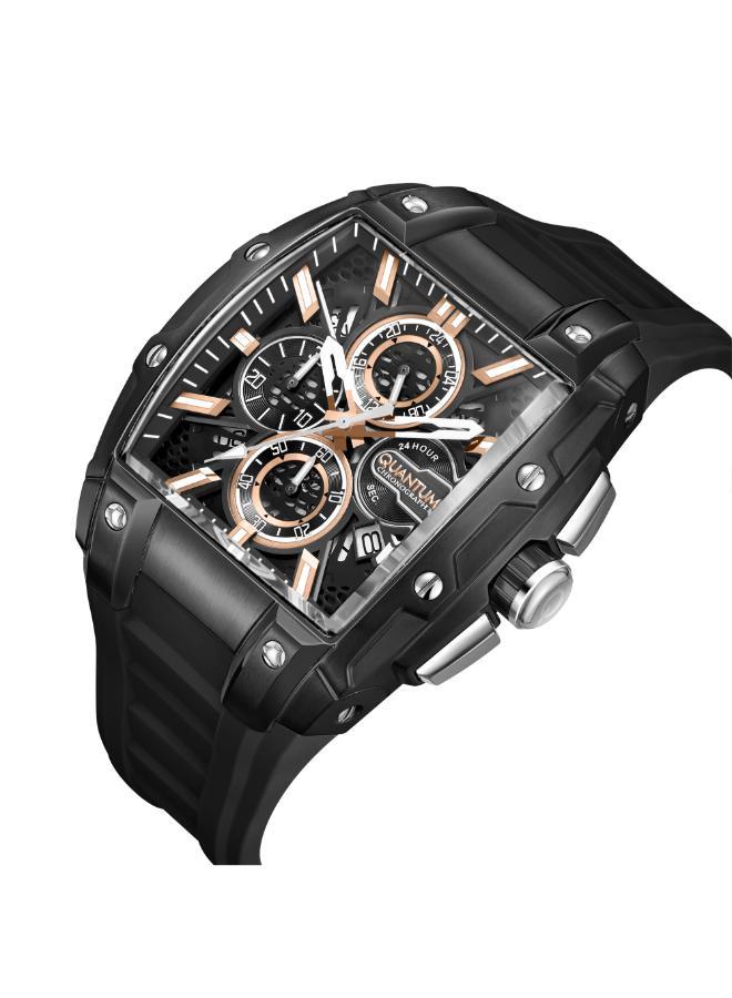 Quantum Men's Silicone Analog Watch HNG1161.061 - 43.5 mm - Image 2